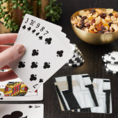 Jeu De Cartes Tableau noir et blanc Abstrait (In Situ)