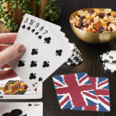 Jeu De Cartes Tableau Union Jack par Heva Weva (In Situ)