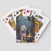 Jeu De Cartes Tableau Whimsical Halloween de Cairn Terrier Chien (dos)