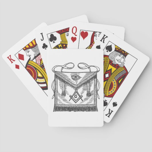 Jeu De Cartes Tablier maçonnique (dos)