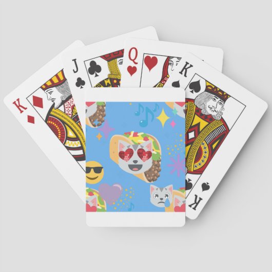 Jeu De Cartes taco cat emoji (dos)