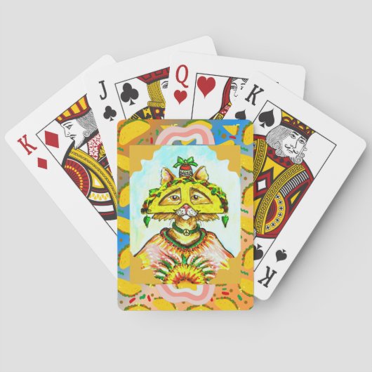 Jeu De Cartes Taco Hippie Chat Jouer Cartes (dos)