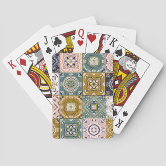 Jeu De Cartes Talavera Indian : Patchwork, Ethnic Mosaic.