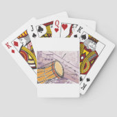 Jeu De Cartes Tambour traditionnel Bongo avec notes musicales (dos)