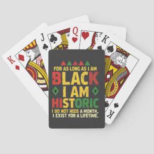 Jeu De Cartes Tant que je suis Noir, je suis Historique