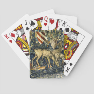 Jeu De Cartes Tapisserie Art Vintage Cerf & Boucliers William Mo