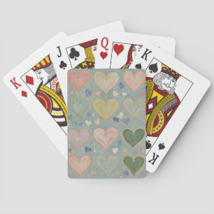 Jeu De Cartes Tapisserie Pastel Heart
