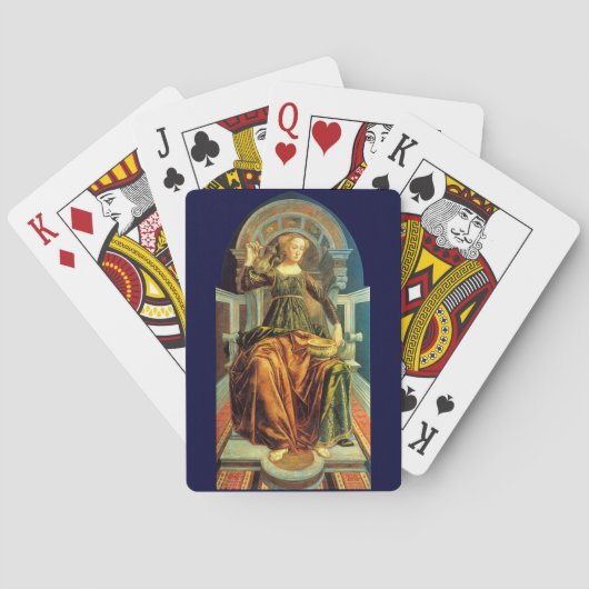 JEU DE CARTES TAROTS DE RENAISSANCE ANTIQUE 14 / TEMPÉRANCE (dos)