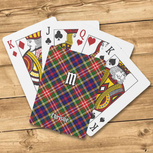 Jeu De Cartes Tartan du clan Christie