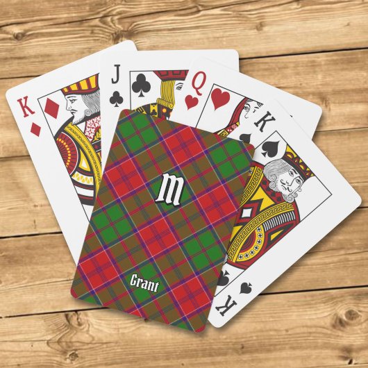Jeu De Cartes Tartan du clan Grant