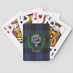 Jeu De Cartes Tartan et blason du clan écossais Home