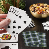 Jeu De Cartes Tartan Plaid Gordon Rustique (In Situ)