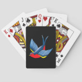 Jeu De Cartes Tatouage bleu rouge avale (dos)