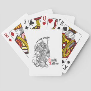 Jeu De Cartes Tatouage de mort Faucheur squelette