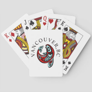 Jeu De Cartes Tatouage de totem d'orque Haida de Vancouver Balei