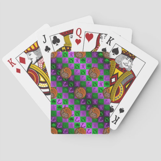Jeu De Cartes Taureau & Sanglier de Bois (dos)