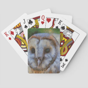 Jeu De Cartes Tawny Owl En Pointillisme