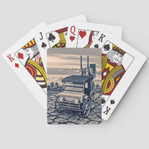 Jeu De Cartes Taxi Cab Art Citadin Rétro Steampunk