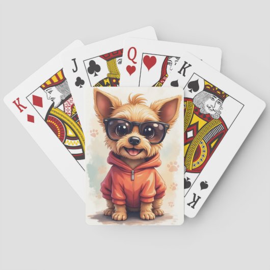 Jeu De Cartes Tchiot Biewer Terrier Kawaii Mignon (dos)