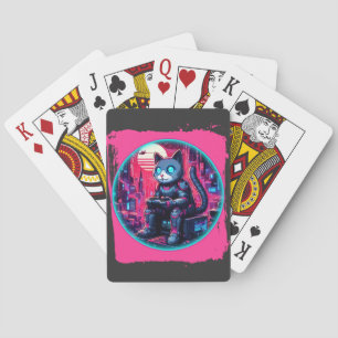 Jeu De Cartes Technologies Feline futuriste
