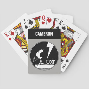 Jeu De Cartes Tee - shirt   Snoopy Howling Jouer aux cartes