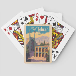 Jeu De Cartes Téhéran Iran Golestan Palace Illustration Voyage