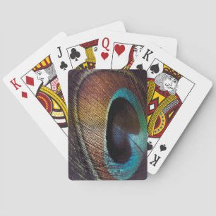 Jeu De Cartes Teinte Antique Oeil de Plume de Paon