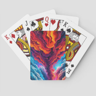 Jeu De Cartes Tempête colorée Abstraite de la foudre