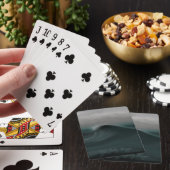 Jeu De Cartes Tempête humide d'une vague verte profonde (In Situ)