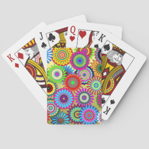 Jeu De Cartes Tendance Psychedelique Accessoire d'impression de 