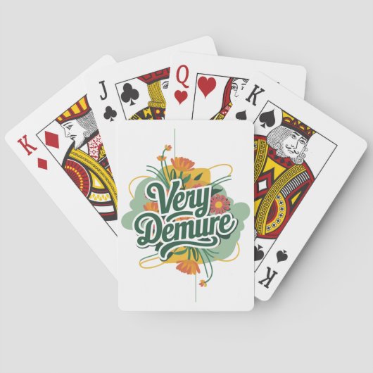 Jeu De Cartes Tendance Très Décente Très Réfléchie Décente & Réf (dos)