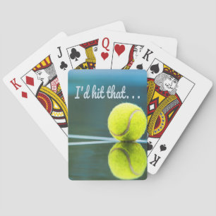 Jeu De Cartes Tennis-ball je frappais ce cadeau drôle