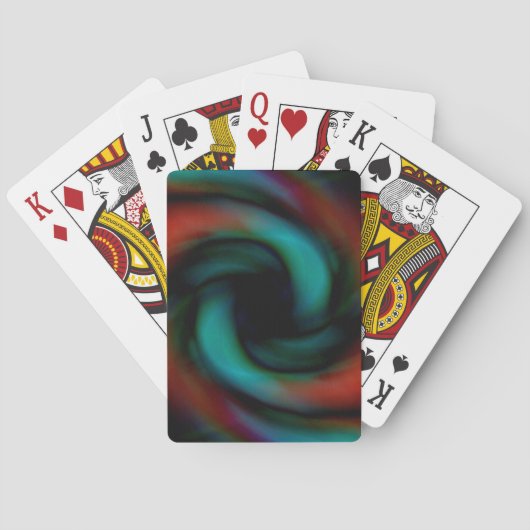 Jeu De Cartes tentacules rouges et vertes (dos)