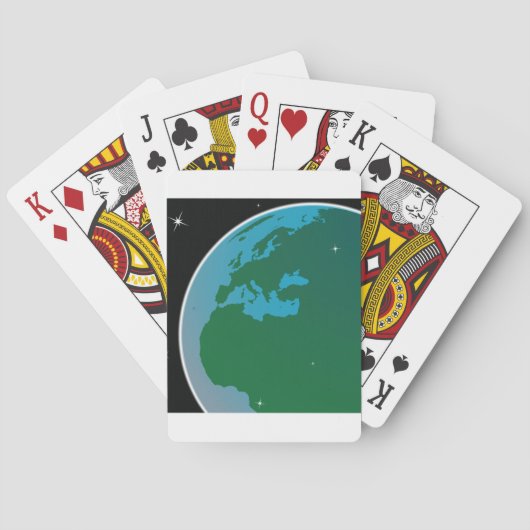 Jeu De Cartes Terre de l'espace (dos)