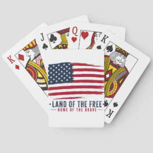 Jeu De Cartes Terre de libres, demeure des braves, USA patriotiq