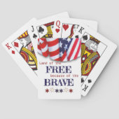 Jeu De Cartes Terre patriotique du Bunting libre (dos)