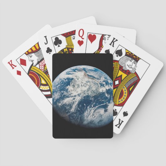 Jeu De Cartes Terre Tirée De L'Aollo 8 Spacecraft. (dos)
