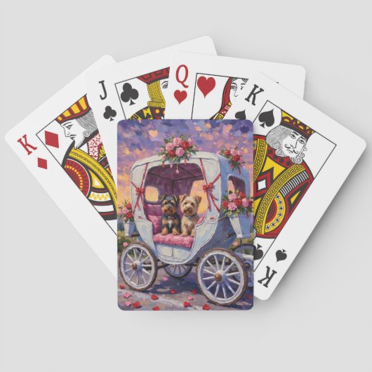 Jeu De Cartes Terrier Australien Saint-Valentin (dos)