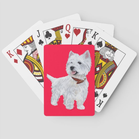 Jeu De Cartes Terrier blanc de West Highland (dos)