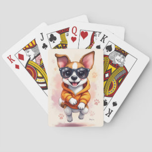 Jeu De Cartes Terrier Jack Russell drôle Kawaii Chien