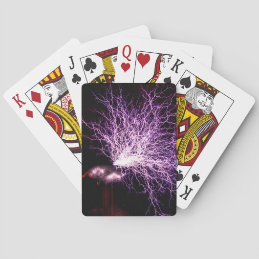 Jeu De Cartes Tesla Coil Plasma (dos)