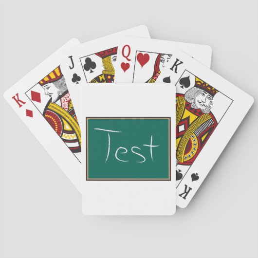 Jeu De Cartes Test Chalkboard School (dos)