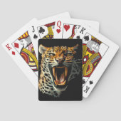 Jeu De Cartes Tête d'attaque du léopard (dos)