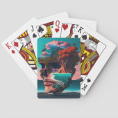 Jeu De Cartes Tête de crâne colorée (dos)