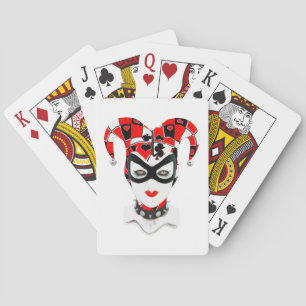 Jeu De Cartes Tête de Joker Rouge