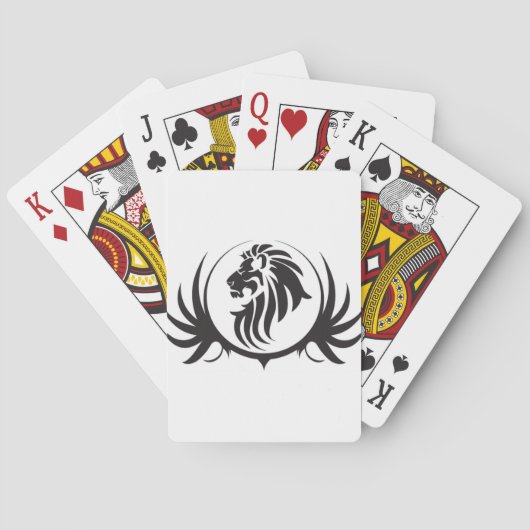Jeu De Cartes Tête de lions noirs (dos)