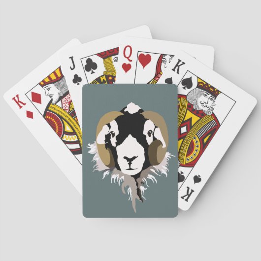 Jeu De Cartes Tête de mouton de SWaledale (dos)