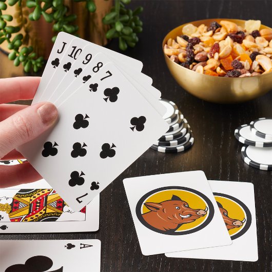 Jeu De Cartes Tête de sanglier