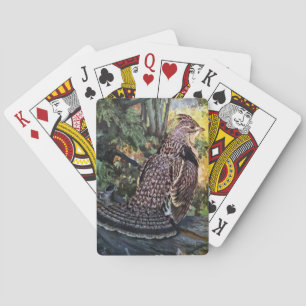 Jeu De Cartes Tétras rouffés dans la forêt