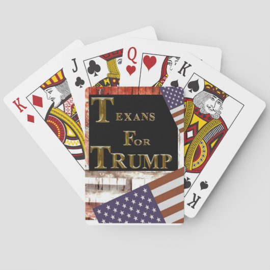 JEU DE CARTES TEXANS POUR TRUMP (dos)